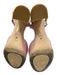 Stuart Weitzman Shoe Size 10.5 Blush Pink Leather Upper Ankle Buckle Sandals Blush Pink / 10.5