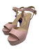 Stuart Weitzman Shoe Size 10.5 Blush Pink Leather Upper Ankle Buckle Sandals Blush Pink / 10.5
