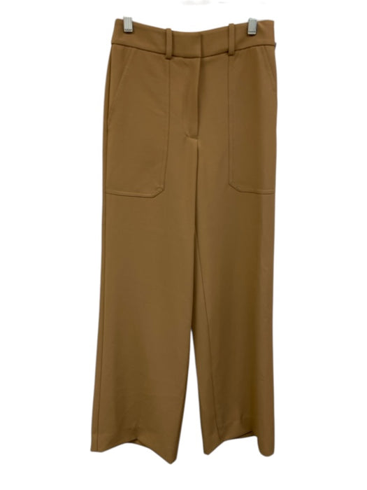 Veronica Beard Size 2 Khaki Tan Polyester Blend Trouser Patch Pocket Pants Khaki Tan / 2