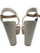 Stuart Weitzman Shoe Size 10.5 Cream Beige Leather Upper Ankle Buckle Sandals Cream Beige / 10.5