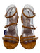 Stuart Weitzman Shoe Size 10 Tan Brown Leather Upper Suede Strappy Sandals Tan Brown / 10