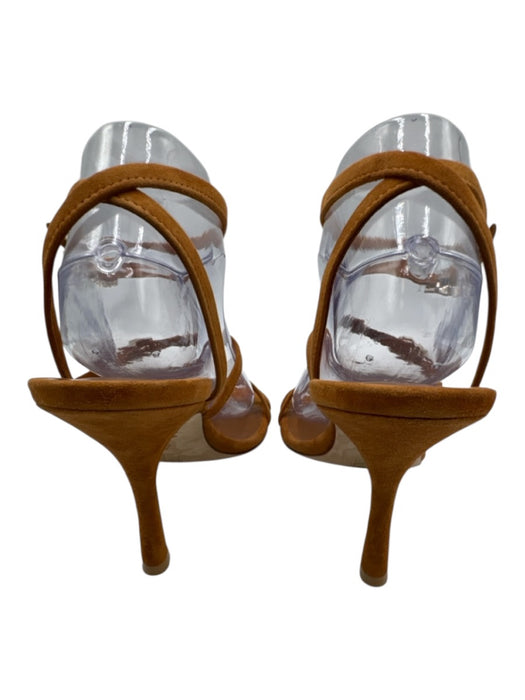 Stuart Weitzman Shoe Size 10 Tan Brown Leather Upper Suede Strappy Sandals Tan Brown / 10