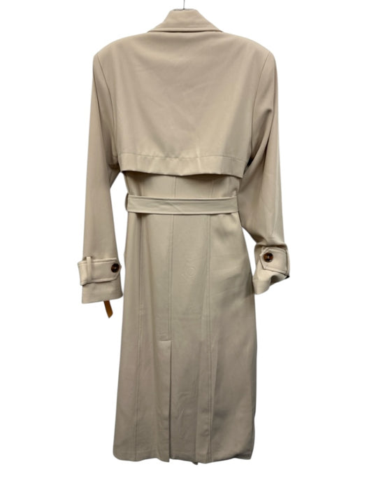 SNDYS. Size S Khaki Beige Polyester Blend Shoulder Pads Double Breasted Coat Khaki Beige / S