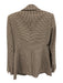 Veronica Beard Size 4 Cream, Brown & Black Wool Blend Houndstooth Blazer Jacket Cream, Brown & Black / 4