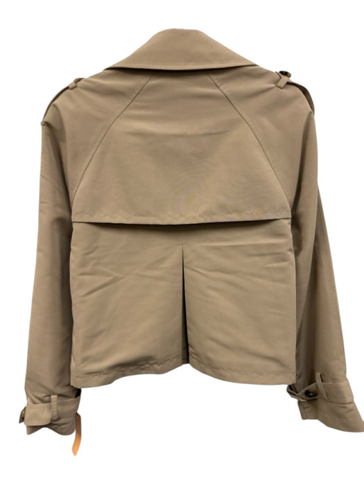 Steve Madden Size XS Khaki Beige Polyester Double Breasted Button Front Jacket Khaki Beige / XS