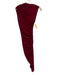 Camila Coelho Size XS Red Polyester Blend Mesh Asymmetic Mock Neck Ruched Dress Red / XS