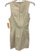Camila Coelho Size S Cream Beige Viscose Blend Sleeveless Boat Neck Dress Cream Beige / S