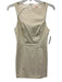 Camila Coelho Size S Cream Beige Viscose Blend Sleeveless Boat Neck Dress Cream Beige / S