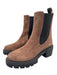 Stuart Weitzman Shoe Size 10 Brown & Black Leather Upper Suede Lug sole Boots Brown & Black / 10
