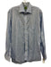 Sid Mashburn Size 16 Light Blue & Green Cotton Plaid Button Up Long Sleeve Shirt Light Blue & Green / 16