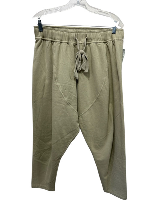 Nicholas K Size S/M Pistachio Green Cotton Long Sleeve Elastic Waist Pant Set Pistachio Green / S/M