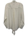 COS Size 6 Cream White Polyester Long Sleeve Ruffle Button Front Top Cream White / 6