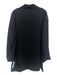COS Size XS Black Acetate Long Sleeve Button Front Side Slit Oversize Jacket Black / XS