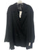 COS Size XS Black Acetate Long Sleeve Button Front Side Slit Oversize Jacket Black / XS