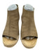 Celine Shoe Size 39 Taupe Gray Leather Suede Raffia Open Toe Velcro Espadrille Taupe Gray / 39