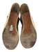 Celine Shoe Size 39 Taupe Gray Leather Suede Raffia Open Toe Velcro Espadrille Taupe Gray / 39