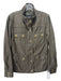 J Crew Size Medium Dark Olive Green Cotton Long Sleeve Button & Zip Front Jacket Dark Olive Green / Medium