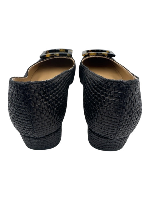 Ann Mashburn Shoe Size 38.5 Dark Brown Jute Buckle Detail Tortoiseshell Pumps Dark Brown / 38.5