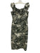Tuckernuck Size S Dark Green Cotton & Polyester Sleeveless All Over Print Dress Dark Green / S