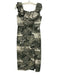 Tuckernuck Size S Dark Green Cotton & Polyester Sleeveless All Over Print Dress Dark Green / S