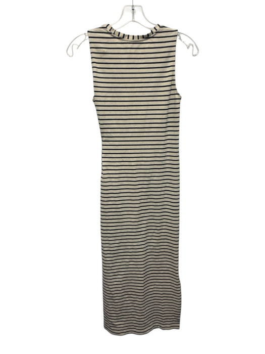 Vineyard vines Size S White & Navy Viscose Blend Sleeveless Striped Dress White & Navy / S
