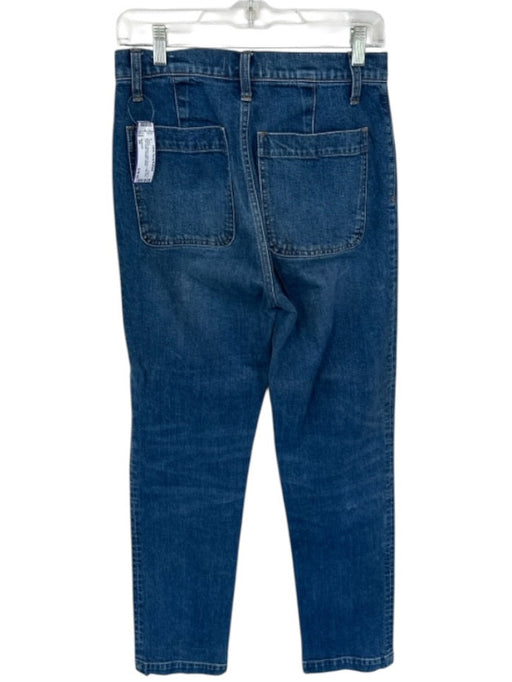 Madewell Size 26 Medium Wash Cotton Denim High Rise Full Length Straight Jeans Medium Wash / 26
