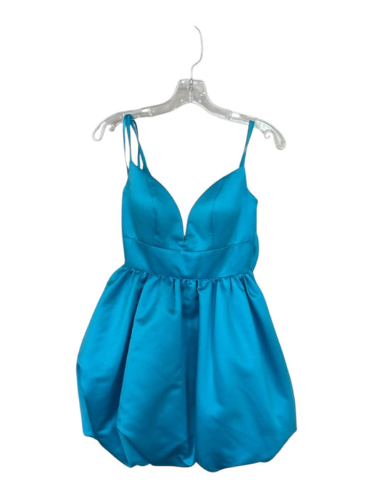 ASHLEYlauren Size 0 Turquiose Polyester Sweetheart Neckline padded Bow Gown Turquiose / 0