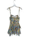 For Love & Lemons Size M Yellow & Multi Polyester Strapless Underwire Romper Yellow & Multi / M