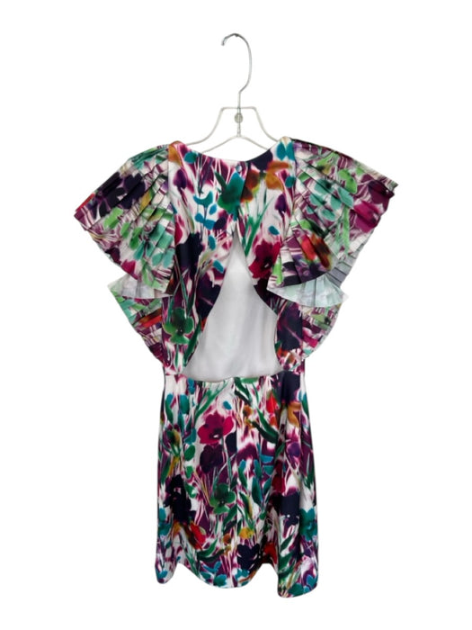 One33 Social Size 4 Multi Polyester Blend Pleated Detail Back Zip Dress Multi / 4