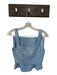 Storia Size S Blue Polyester Sequin Cropped Mini Skirt plaid Skirt Set Blue / S