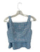 Storia Size S Blue Polyester Sequin Cropped Mini Skirt plaid Skirt Set Blue / S