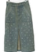 Sea New York Size 2 Light Wash Denim Cotton Midi Slit Pearl detail Pockets Skirt Light Wash Denim / 2