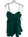 Altar'd State Size S Hunter Green Bow Spaghetti Strap Diamonds Mini Dress Hunter Green / S