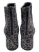 Cordani Shoe Size 40 Gray & Black Suede Animal Print Back Zip Pointed Toe Boots Gray & Black / 40