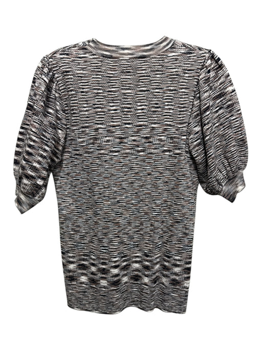 Hale Bob Size M Brown, Black, Cream Viscose Elastic Waist Space Dye Pant Set Brown, Black, Cream / M