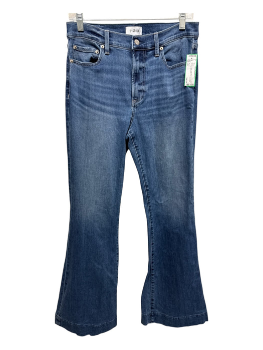 Pistola Size 29 Medium Wash Cotton Blend Whiskering Mid Rise Zip & Button Jeans Medium Wash / 29
