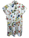 Never a Wallflower Size S White, Red & Multi Cotton Blend Short Cap Sleeve Dress White, Red & Multi / S