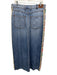 Johnny Was Size 29 Medium Wash & Multi Cotton Denim Embroidered Zip Fly Skirt Medium Wash & Multi / 29