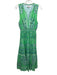 Hale Bob Size M Green, Blue, Multi Lyocell Abstract Floral Sleeveless Dress Green, Blue, Multi / M