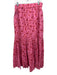 Perry Walker Size 3 Pink, Purple, Orange Cotton Abstract Floral Side Zip Skirt Pink, Purple, Orange / 3