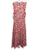 Anna Kate Size M Pink, Green, Multi Cotton Abstract Floral Sleeveless Dress Pink, Green, Multi / M