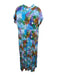Marie Oliver Size S Blue, Purple, Multi Rayon & Silk Watercolor Print Dress Blue, Purple, Multi / S