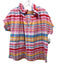 Never a Wallflower Size M Pink, Red, Multi Linen Striped Cap Sleeve V Neck Top Pink, Red, Multi / M
