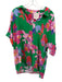 Johnny Was Jade Size S Green, Pink, Multi Silk floral print Button Up Top Green, Pink, Multi / S