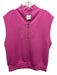 Varley Size S Pink Viscose Quarter Zip Sleeveless Top Pink / S