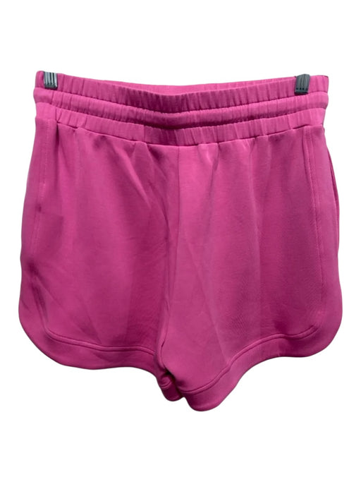 Varley Size M Pink Viscose Drawstring Waist Shorts Pink / M