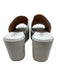 Cordani Shoe Size 40 White Leather Round Square Toe Platform Sandals White / 40