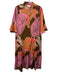 Dea Kudibal Size S Pink, Orange & Multi Cotton Blend 1/2 Sleeve 1/4 Button Dress Pink, Orange & Multi / S