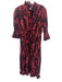 Victoria Dunn Size M Black & Pink Cotton Floral 1/2 Balloon Sleeve Dress Black & Pink / M