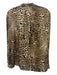 Zadig & Voltaire Size M Brown & Black Polyester Leopard Print Long Sleeve Top Brown & Black / M